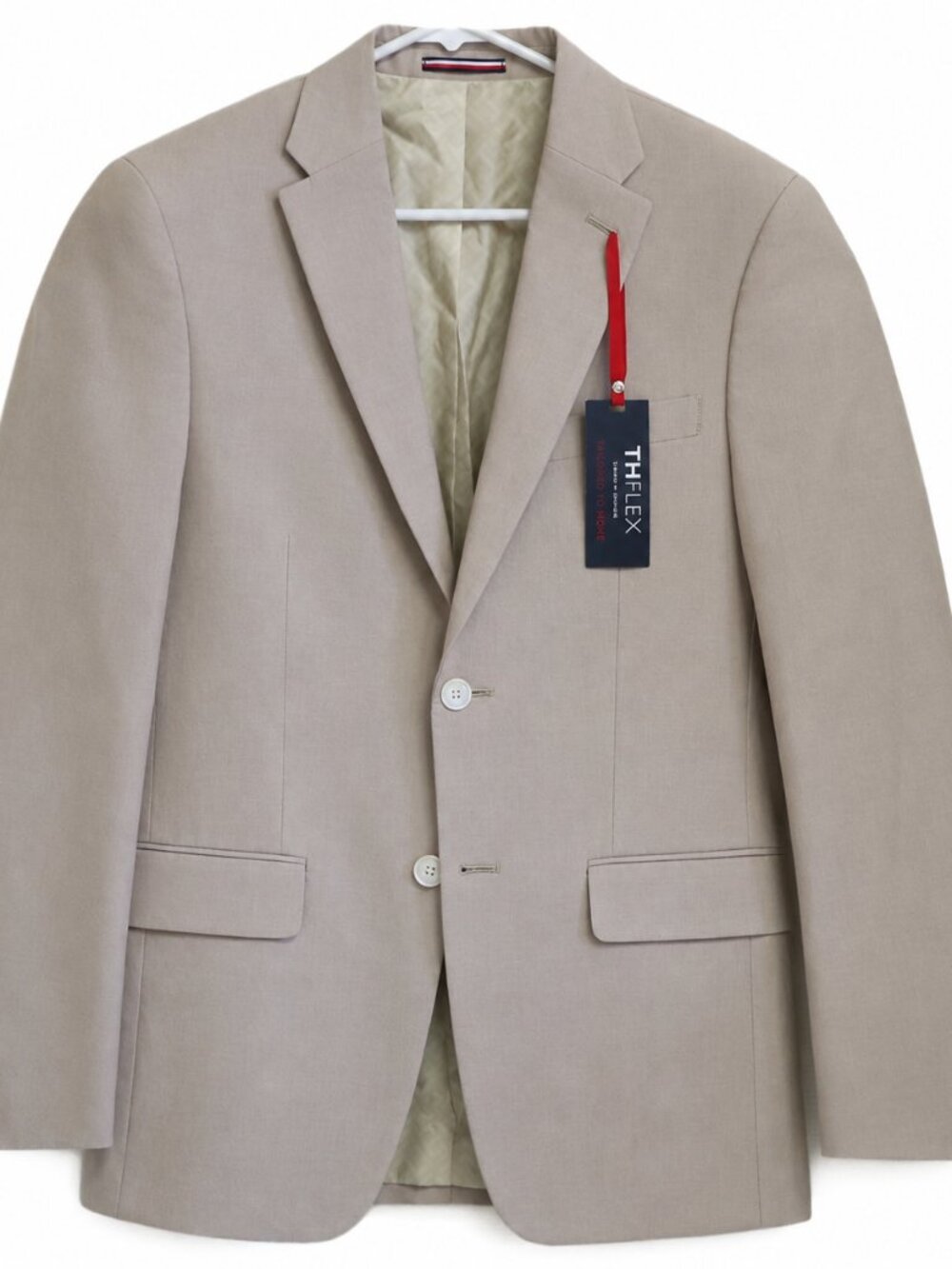 $295 Tommy Hilfiger Sport Coat 36R Modern Fit Tan TH Flex Blazer Suit Jacket NWT